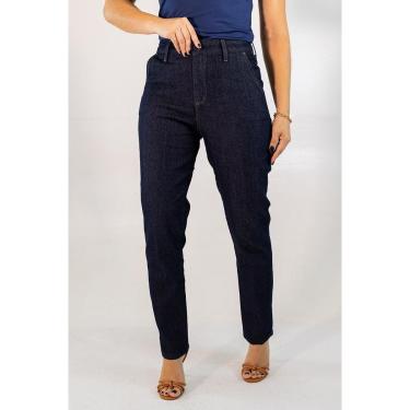 Imagem de Calça Jeans Escuro Mom Feminina Alta Elastano Anticorpus-Feminino