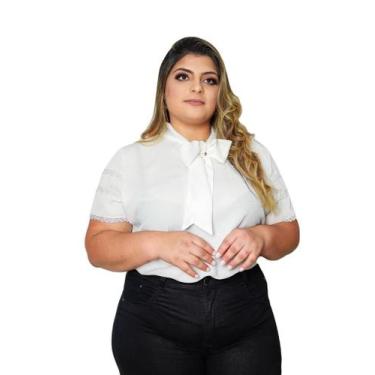 Imagem de Blusa feminina moda plus size manga curta barata sku:bp13 - R.S MODAS,