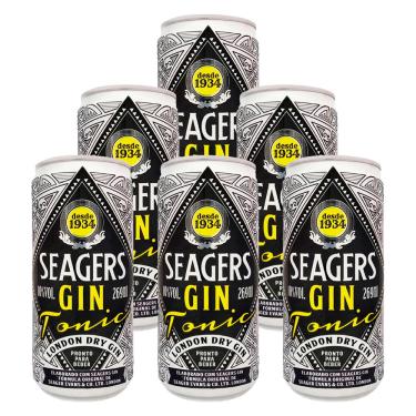 Imagem de Gin Tônica Seagers London Dry Lata 269ml 6 Unidades
