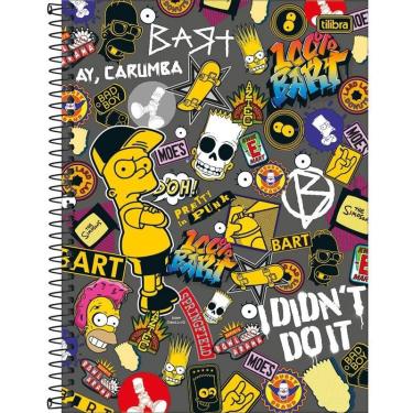 Imagem de Caderno Tilibra Capa Dura Universitário The Simpsons 1M 80 Fls 308137 27808