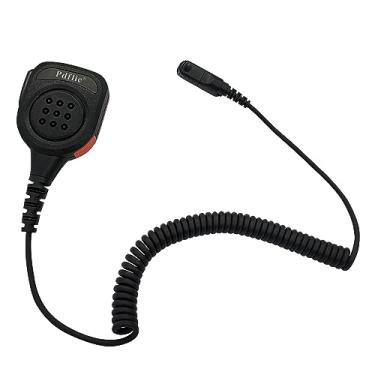 Imagem de Pdflie Microfone de ombro à prova d'água IP65 Walkie Talkie Rádio Polícia com cabo reforçado de 3,5 mm compatível com xpr3300e xpr3500e xpr 3300e 3500e (cor preta)
