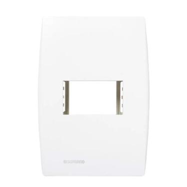 Imagem de Placa 1 Posto Horizontal 4x2 + Suporte Ilus Siemens Soprano