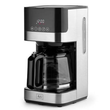 Imagem de Melitta Cafeteira de gotejamento de vidro Aroma Tocco | Máquina de café programável | Cafeteira de vidro | Cafeteira de 10 xícaras | Painel de controle de toque de vidro | Cafeteira com detalhes de