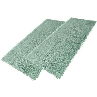 Imagem de Kit 2 Tapete De Banheiro Bolinha Microfibra Antiderrapante 100 Poliést