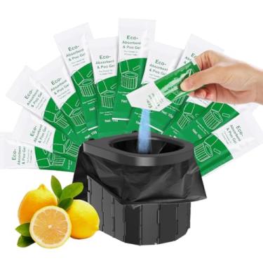 Imagem de Gel Poo para vaso sanitário portátil, gel ecológico absorvente para pó de vaso sanitário de acampamento, urina em pó para sacos de penico para acampamento ao ar livre, caminhadas, emergência (25)