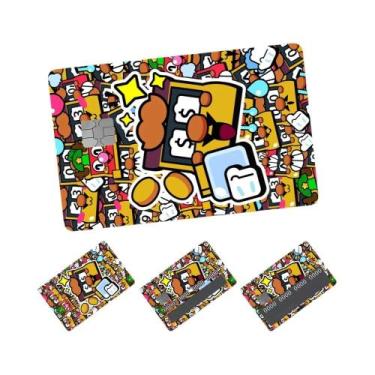 Imagem de Novos Adesivos De Cartão De Crédito Brawl Stars De Desenho Animado 4pc