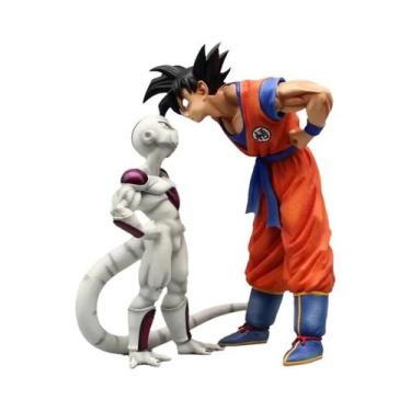 Imagem de 23cm Dragon Ball Son Goku Frieza Olho a Olho Figura De Ação Estátua De