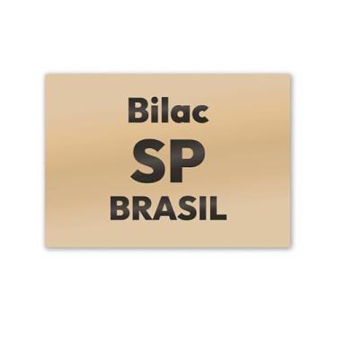 Imagem de Imã de Geladeira Bilac São Paulo MDF 8cm x 5cm para Viagem
