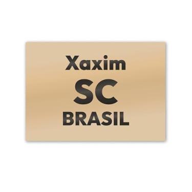 Imagem de Imã de Geladeira Xaxim SC MDF 8cm x 5cm para Decoração