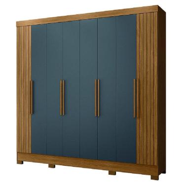 Imagem de Guarda Roupas Casal Ripado 8 Portas 4 Gavetas Diamante Moval