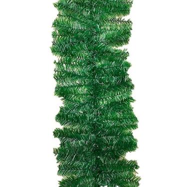 Imagem de Festão Aramado Verde Decoração Natal Com 150 Galhos 2 Metros