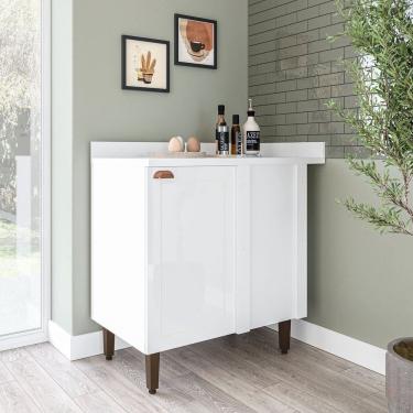 Imagem de Balcão de Canto 90cm X 94cm Pérola Yescasa Branco