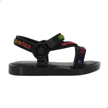 Imagem de Sandalia Mini Melissa Stripes M Lover Bb Preto