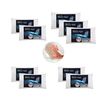 Imagem de Travesseiro NASA Viscoelástico 58x38  Kit com 9 - Master Comfort
