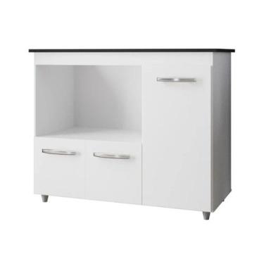 Imagem de Balcão Para Cooktop Bocas 3 Portas Armário De Cozinha Ana - SSX Multic