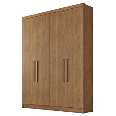 Imagem de Guarda Roupa Solteiro Sevilha 4 Portas 3 Gavetas Cumaru 23 – Novo Horizonte