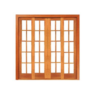 Imagem de Porta de Correr Vidrinho Reta - Madeira Maciça - Angelim