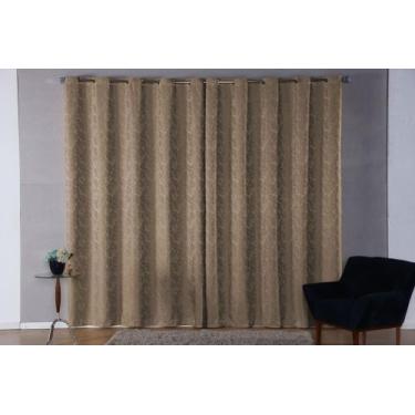 Imagem de Cortina Jacquard Sala Quarto E Cozinha 4,00m X 2,70m Jacar - FF Enxova