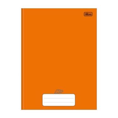 Imagem de Caderno Universitário Brochura D+ Tilibra Laranja com 96 Folhas Pautad