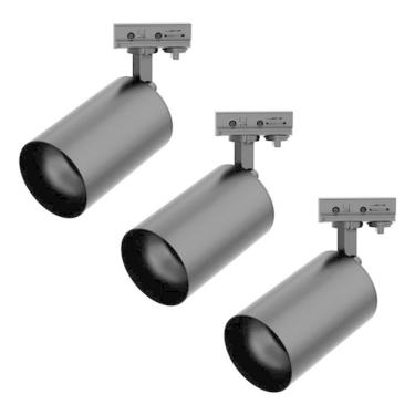 Imagem de Kit Trilho Com 3 Spots Preto Inspire Eco3996 Bivolt