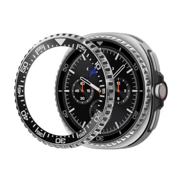 Imagem de Spigen Bezel Tune (Diver) Projetado para Samsung Galaxy Watch 8 Classic 46 mm Capa Adesiva Protetor de Anel de Bisel - Preto