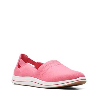 Imagem de Clarks Mocassim Feminino Breeze Step, Tela coral brilhante, 6.5