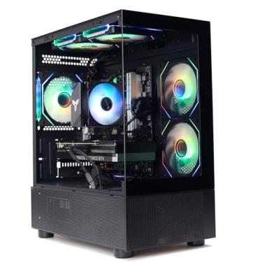 Imagem de MXZ Computador Desktop PC para jogos de alto desempenho, Ryzen 5 7500F Zenn 4 Architecture, RTX5060, B650, 16GB DDR5, 1T NVME, 5 RBG Fans, Windows 11 Pro Ready to use (R5 7500F| RTX5060)