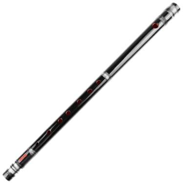 Imagem de Flauta para iniciantes 7/8 hon flauta japonesa de bambu com linhas pretas flauta para iniciantes instrumento de sopro de bambu feito à mão instrumento musical instrumento musical
