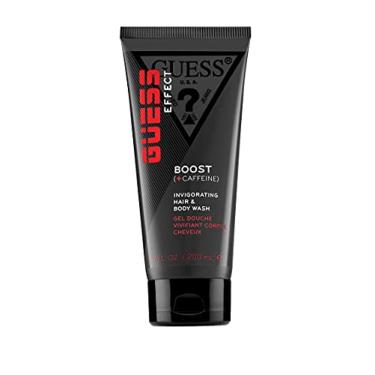 Imagem de GUESS Effect Grooming Boost 2 em 1 sabonete líquido de cabelo e corpo com cafeína para homens, 200 ml