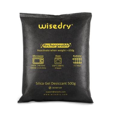 Imagem de Desumidificador de carro Wisedry Gel de sílica recarregável 2kg x 4