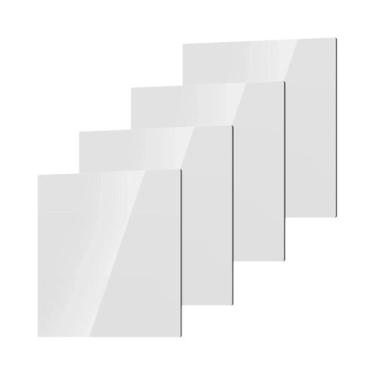 Imagem de Conjunto De Espelhos Acrílicos De Comprimento Total 4 Peças Adesivos F