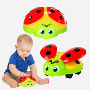 Imagem de Brinquedo Interativo Joaninha para Gatos e Cães, Vermelho