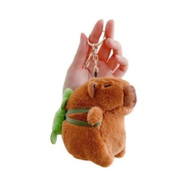 Imagem de Chaveiro De Pelúcia Kawaii De Capivara, Brinquedo Para Mochila, Anel D