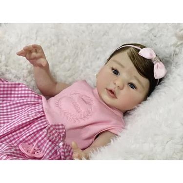 Imagem de Bebê Reborn Boneca Menina - Mama, Faz Xixi E Toma Banho