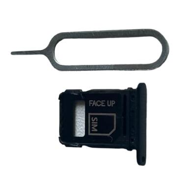Imagem de zhxchzhi Suporte de bandeja de cartão SIM único OEM + pino compatível com Motorola RAZR Ultra 2025 60 Ultra Parts Preto