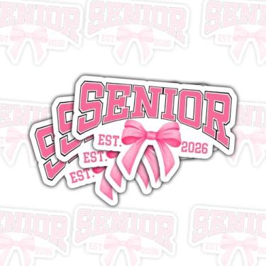Imagem de 3 adesivos Senior 2026, adesivo Class of 2026, adesivos Senior2026, adesivos de formatura 2026 para laptop, garrafa de água, telefone, carro, janela, capacete decalque de vinil (S6, 7,6 x 7,6 cm)
