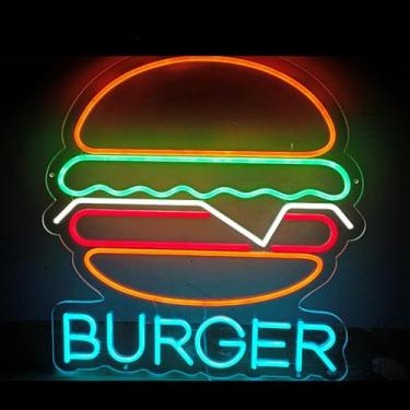 Imagem de Hambúrguer Personalizado Pizza Bar Beer Shop Eo Lights, Bubble Tea Busiess Sigs Shop Decoratio, Comida Red Eo Sig Arte De Parede Para Quartos Kitche Diig Carros Restaurats, Chicken 2