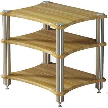 Imagem de Suporte Av Hifi Rack1/2/3/4tier Tv Cabinet Para Amplificadores & Alto-falantes Prateleira De Equipamento De Áudio Robusta Perfeita Para Configuração De Home Theater, Brown-a, 60 * 48 * 85cm(4Tier)