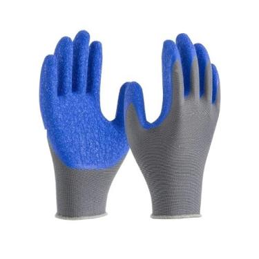 Imagem de 6 Pares Luva de Proteção SuperSafety 1005 em Látex Ideal para Obras, Jardinagem e Serviços Gerais(KIT 6 PARES,P/7)