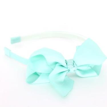Imagem de Tiara Infantil Arquinho de Cabelo com Laço Boutique (Aqua)