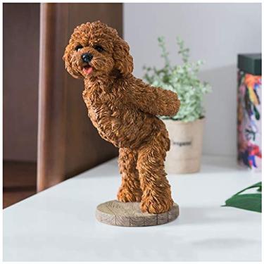 Imagem de zxb-shop Rack de vinho de bancada, cremalheira de vinho, criativa, decoração de animal, sala de estar, bar, armazenamento de três estilos de altura de 28 cm (branco, preto, amarelo) suporte de vinho