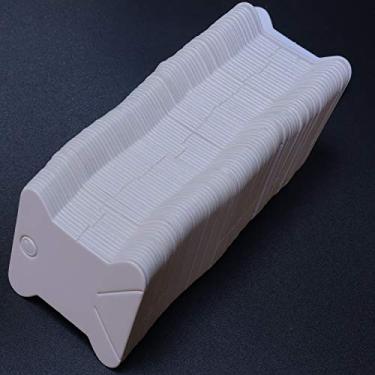 Imagem de Bobinas de fio dental bordado-papel ponto cruz organizador de fios de papelão - bobinas de fio dental - artesanato DIY bobinas de fio dental -165 cartões de bobina de linha (branco)