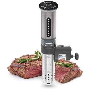 Imagem de Termocirculador Sous Vide 1100 Watt IPX7 Fogão de Imersão, 110v, KITCHENBOSS A01G310S11U, Preto