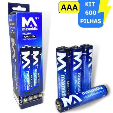 Imagem de Kit 600 Pilhas Aa Ou Aaa 1,5V - Kit 600 Pilhas Aaa