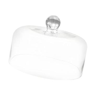 Imagem de IEUDNS Tampa transparente para domo de bolo, tampa transparente para servir, decorativa, tampa para comida, tampa para bolo para travessa de servir, suporte, S