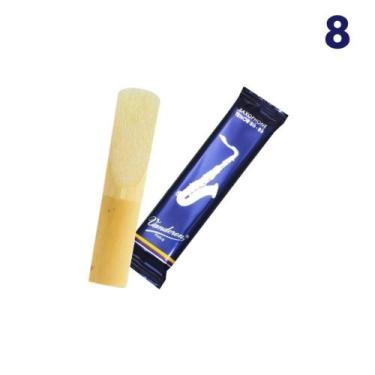 Imagem de Kit 8 palhetas tradicional n.3 p/sax tenor sr223 vandoren