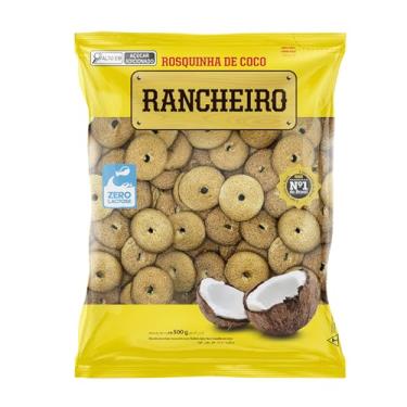 Imagem de Rosquinha Rancheiro Sabor Coco 500g – Vegana, Sem Derivados Animais