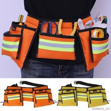 Imagem de Bolsa cinto organizadora 9 bolsos material oxford uso diário - Útil Fe