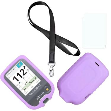 Imagem de Nova capa de silicone premium (cordão + protetor de tela TPU) para Freestyle Libre & Freestyle Libre 2 (Lroxo)