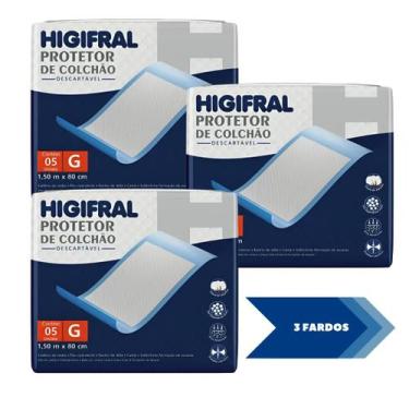 Imagem de Protetor De Colchão Lençol Descartável Geriatrico Higifral